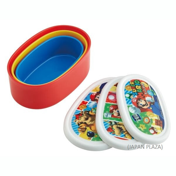 Super Mario 3pcs set Food Container (Made in Japan)