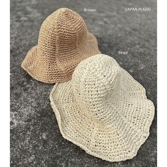Korean Style Natural Straw Floppy Hat - Just £27.60! Shop now at JAPAN PLAZA UK