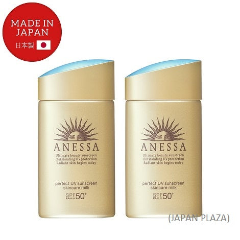 SHISEIDO ANESSA Perfect UV Sunscreen Skincare Milk 60ml Duo (Made in Japan)