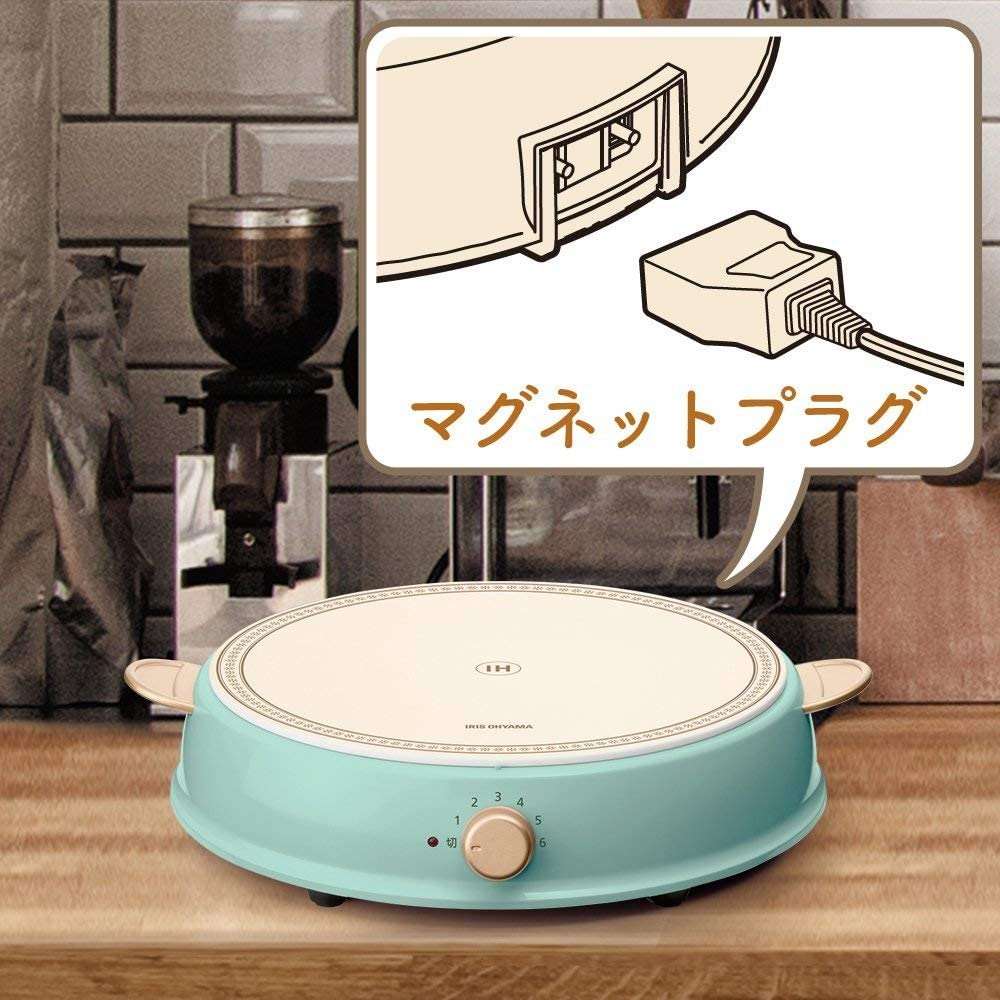 IRIS OHYAMA - Ricopa IH Cooker Tiffany Blue/Ash Pink/Ivory