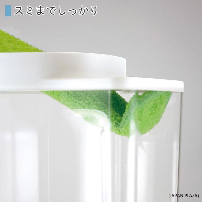 L-shaped Bottle Washer - Green Color (Made in Japan)