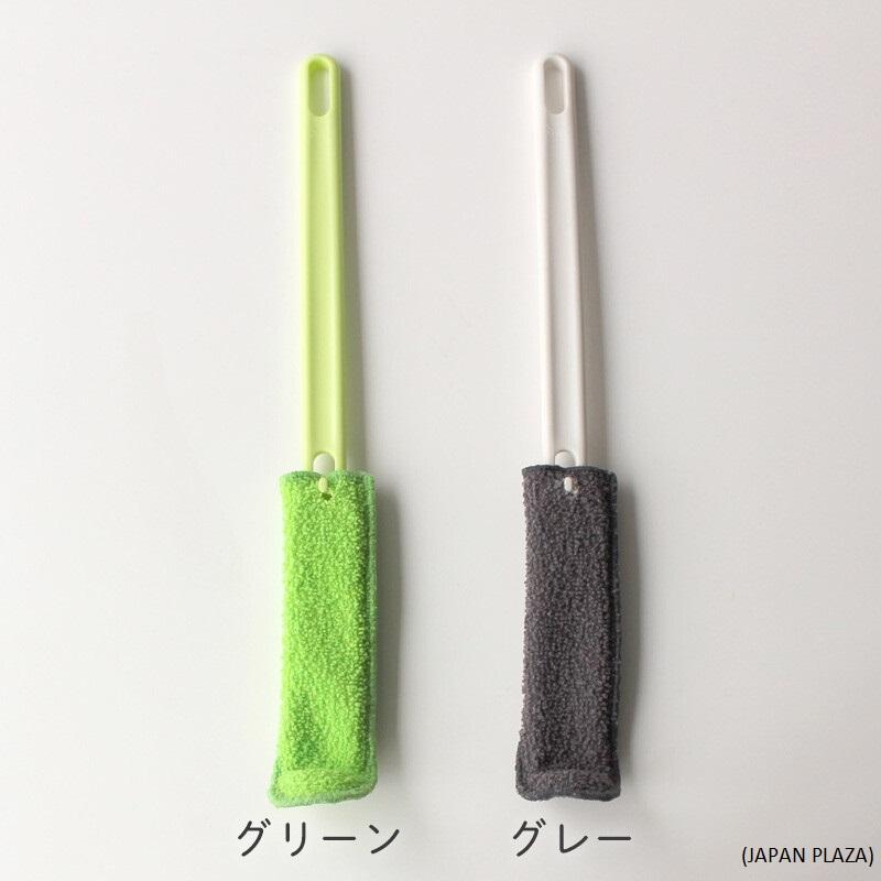 L-shaped Bottle Washer - Green Color (Made in Japan) - Just £5.60! Shop now at JAPAN PLAZA UK