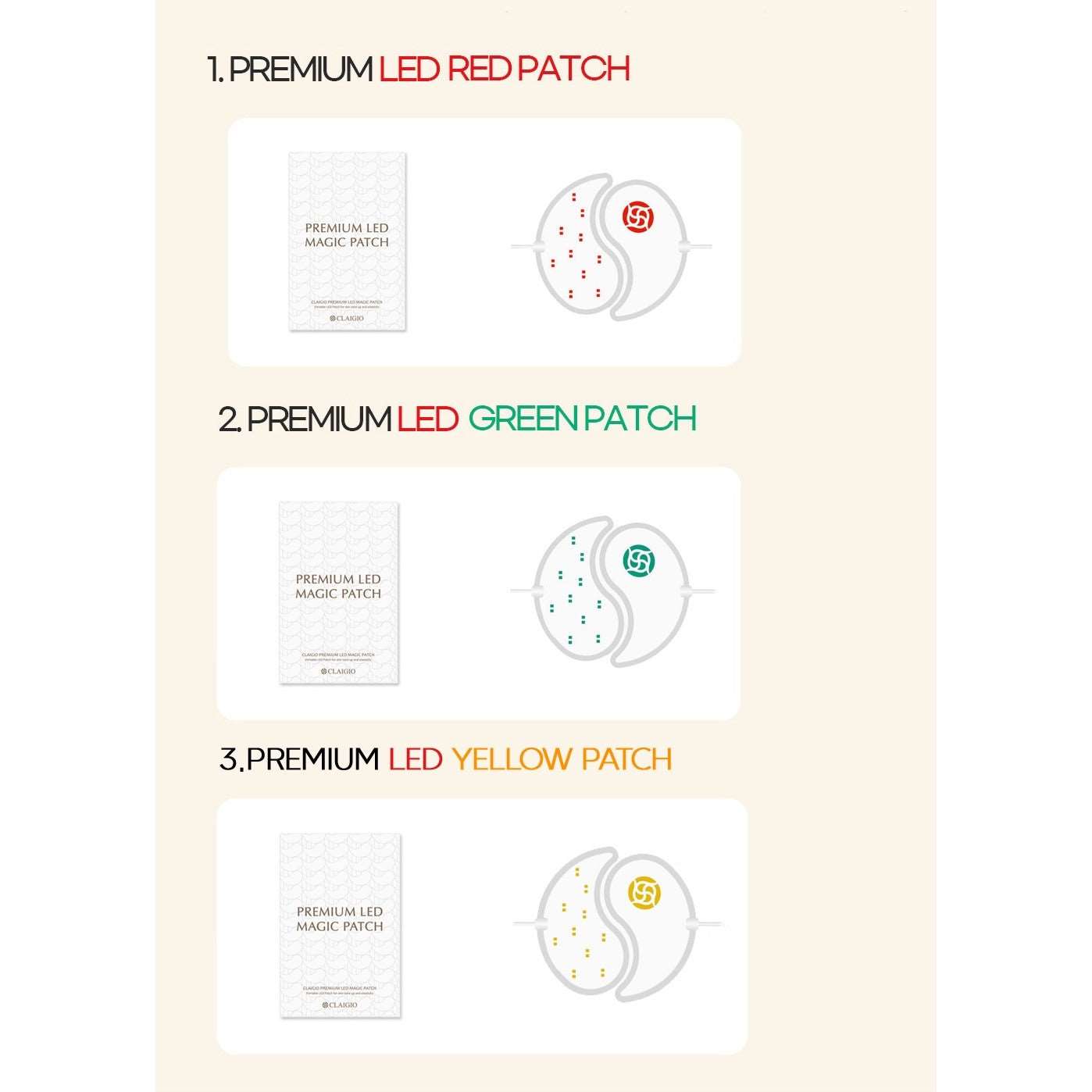 Claigio new 2nd Generation LED Magic Eye Patch (Made in Korea) - Just £89! Shop now at JAPAN PLAZA UK