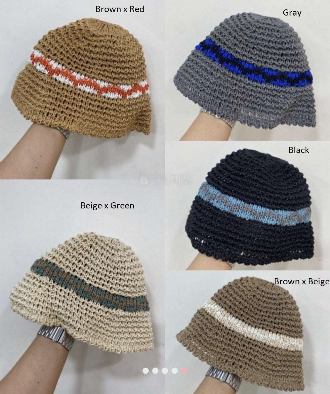 Crochet Bucket Hat with Floral (Made in Korea) - Just £29.60! Shop now at JAPAN PLAZA UK