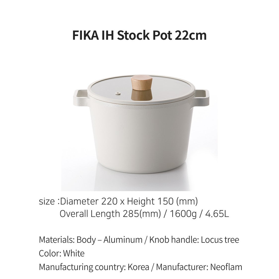 FIKA Cookware - no PFOA, PFOS ingredients (Made in Korea)