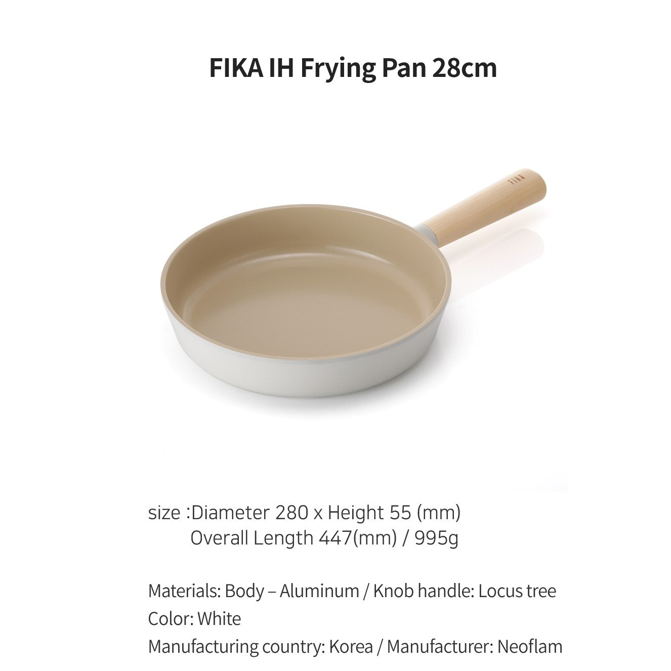 FIKA Cookware - no PFOA, PFOS ingredients (Made in Korea)