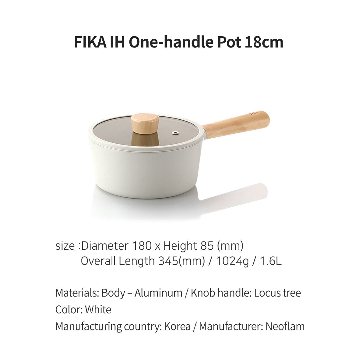 FIKA Cookware - no PFOA, PFOS ingredients (Made in Korea)