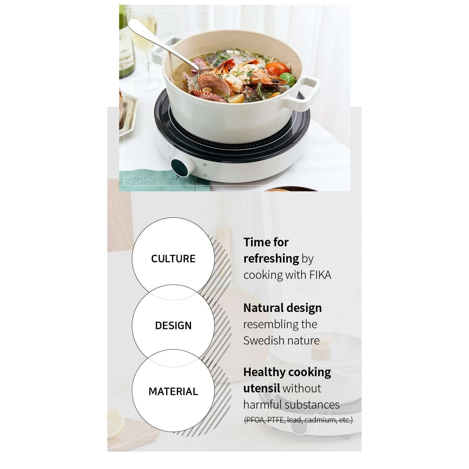 FIKA Cookware - no PFOA, PFOS ingredients (Made in Korea) - Just £79! Shop now at JAPAN PLAZA UK