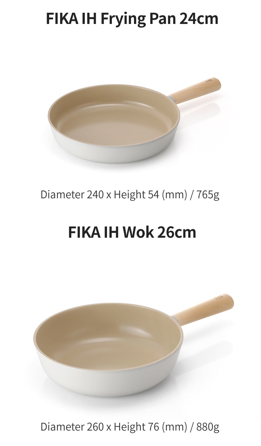 FIKA Cookware - no PFOA, PFOS ingredients (Made in Korea)