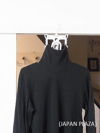 Clothes Hanger for Jumper & High Neck - Color by Random (Made in Japan) - Just £1.65! Shop now at JAPAN PLAZA UK