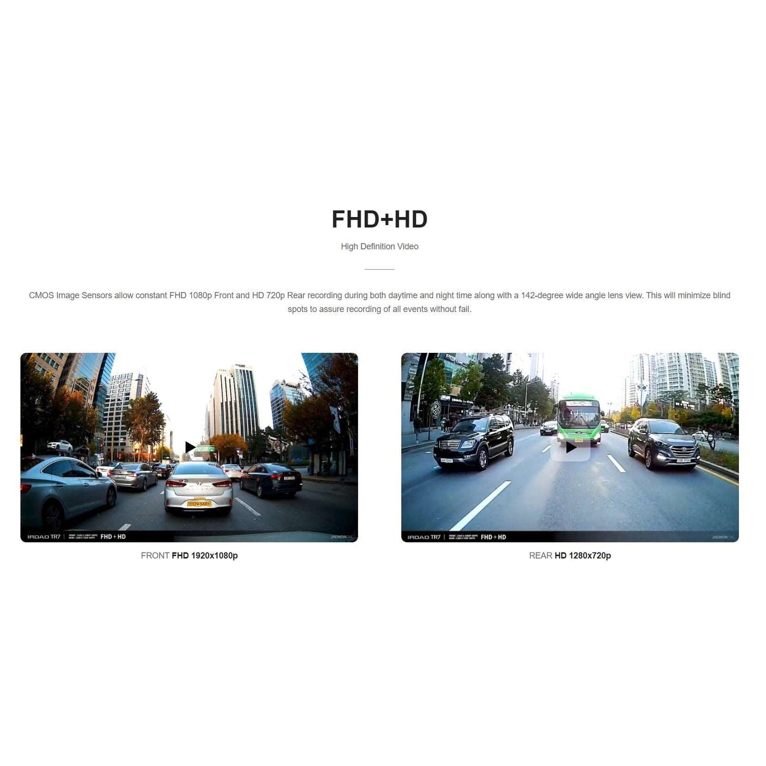 Iroad Dashcam TR7 FHD&HD 32GB Front & Rear (Made in Korea) - Just £255! Shop now at JAPAN PLAZA UK