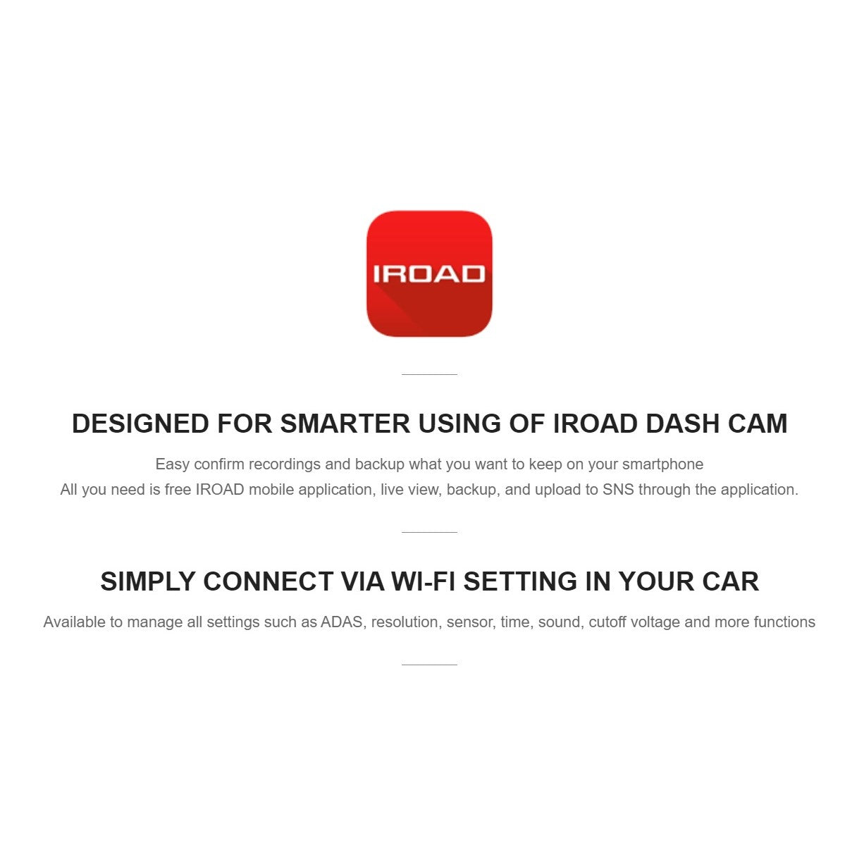Iroad Dashcam TR7 FHD&HD 32GB Front & Rear (Made in Korea) - Just £255! Shop now at JAPAN PLAZA UK