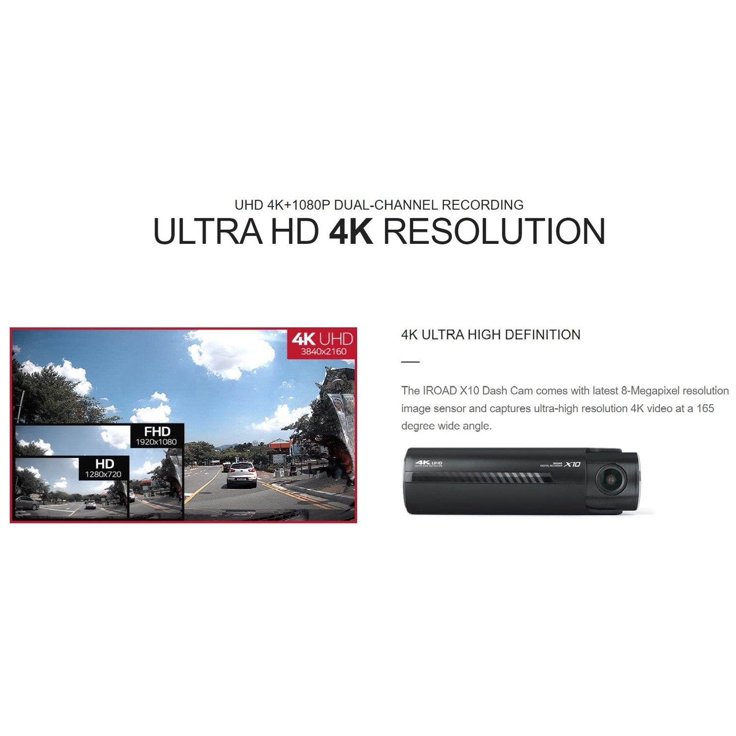 Iroad Dashcam X10 4K UHD 32GB Front & Rear (Made in Korea) - Just £300! Shop now at JAPAN PLAZA UK
