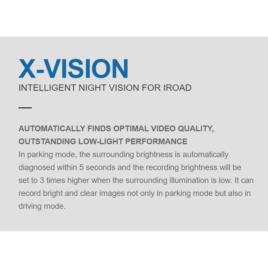 Iroad Dashcam X11 QHD 32GB Front & Rear (Made in Korea) - Just £300! Shop now at JAPAN PLAZA UK