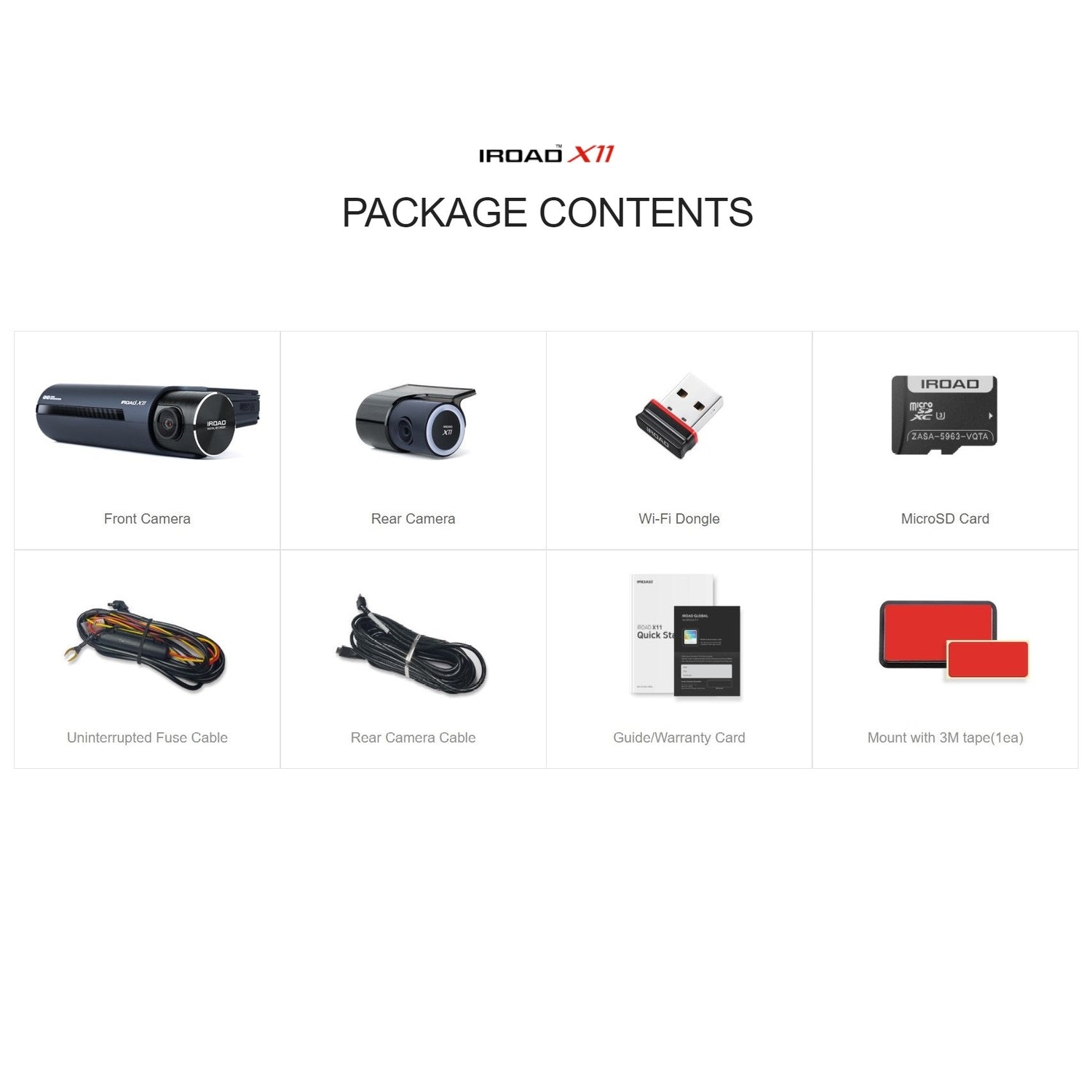 Iroad Dashcam X11 QHD 32GB Front & Rear (Made in Korea) - Just £300! Shop now at JAPAN PLAZA UK