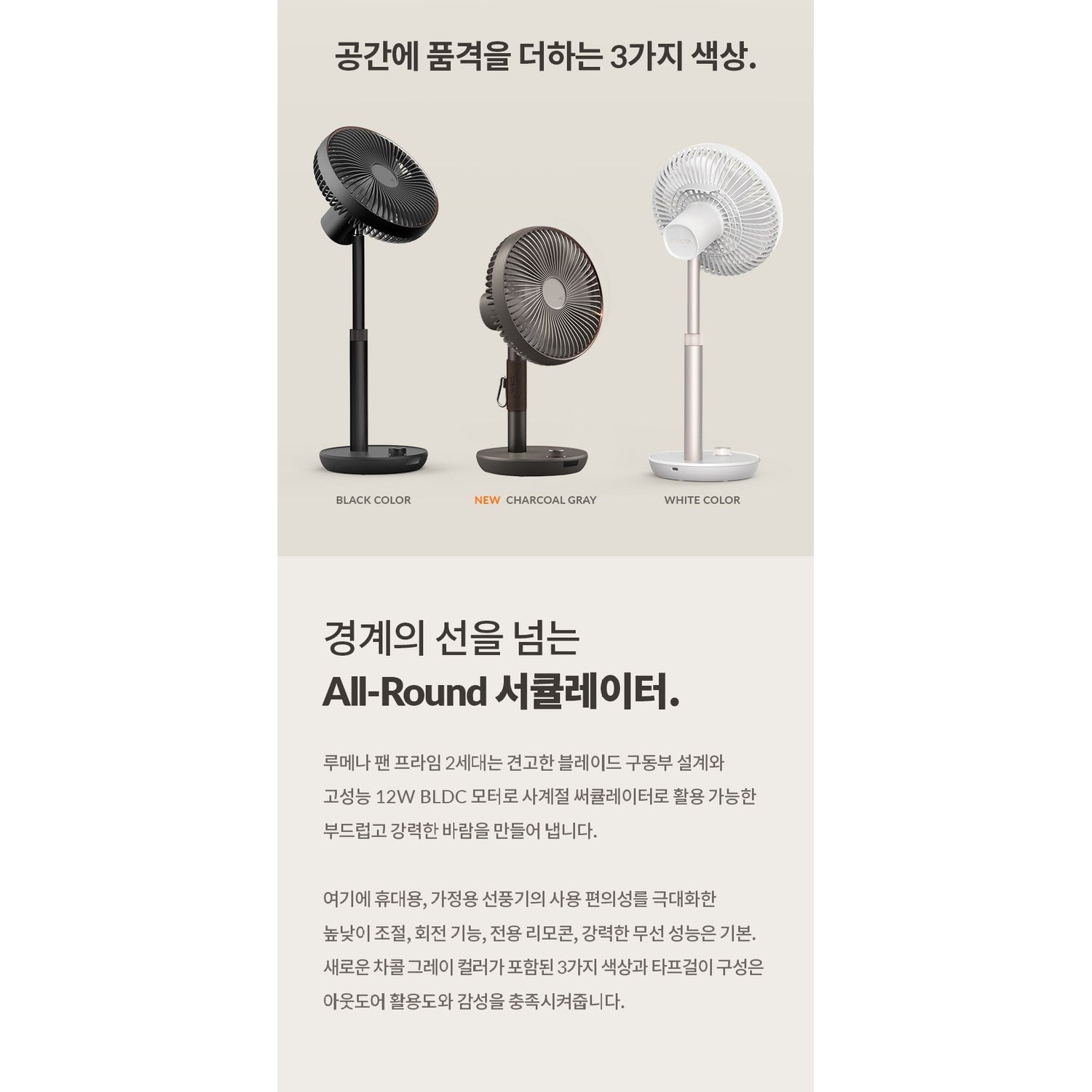 Korea LUMENA Fan Prime 2nd generation "Wireless" fan - 7 inches - Just £102! Shop now at JAPAN PLAZA UK
