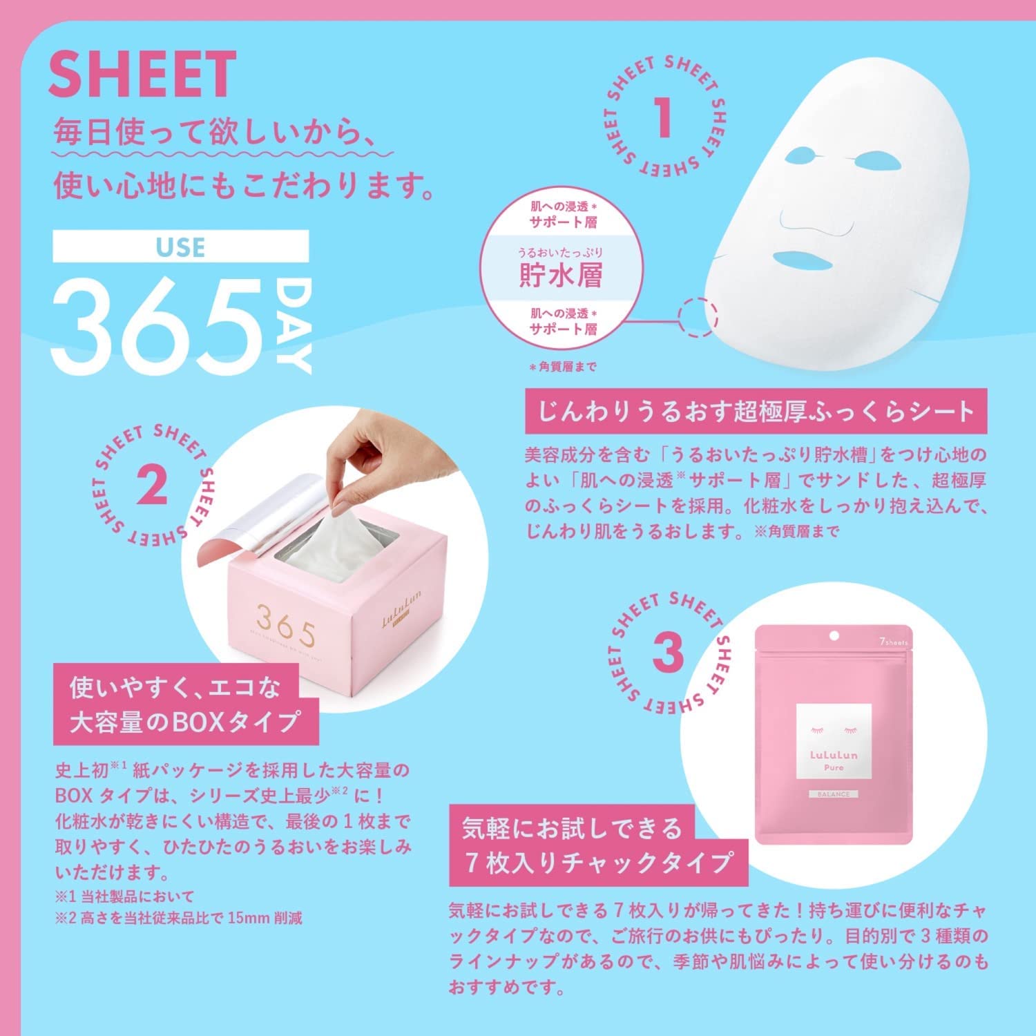 Pure Face Mask LuLuLun Pure Face Mask Balance 7pcs (Made in Japan)