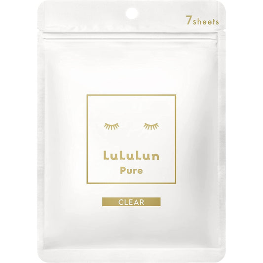 LuLuLun Pure Sheet Mask Clear 7pcs (Made in Japan) - Just £6.99! Shop now at JAPAN PLAZA UK