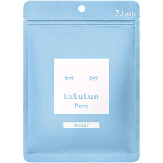 LuLuLun Pure Sheet Mask Moist 7pcs (Made in Japan)