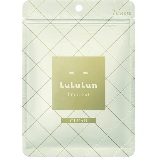 LuLuLun Precious Sheet Mask Clear 7pcs (Made in Japan)