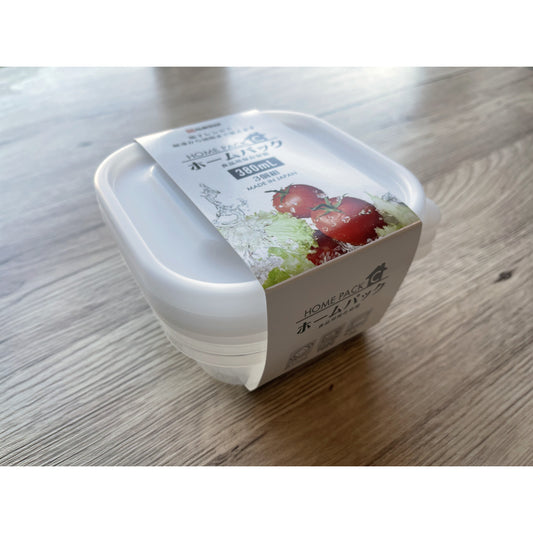 Microwave Container 380ml x3pcs (Made in Japan)