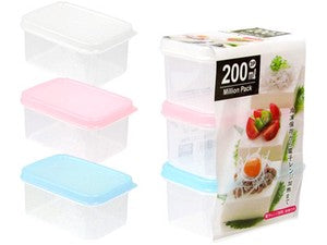 Storage Containers 200ml x 3 (Made in Japan) - Just £1.45! Shop now at JAPAN PLAZA UK