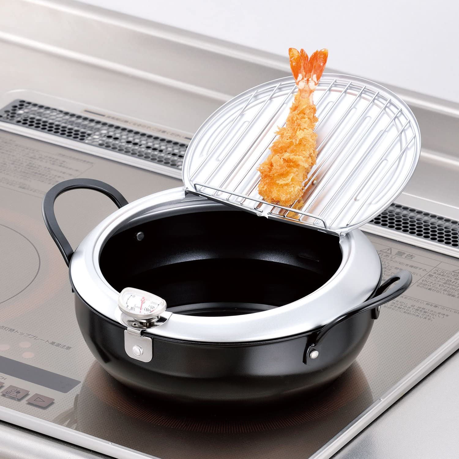 Tempura Pot with Lid 20/24cm (Made In Japan) - Just £75! Shop now at JAPAN PLAZA UK