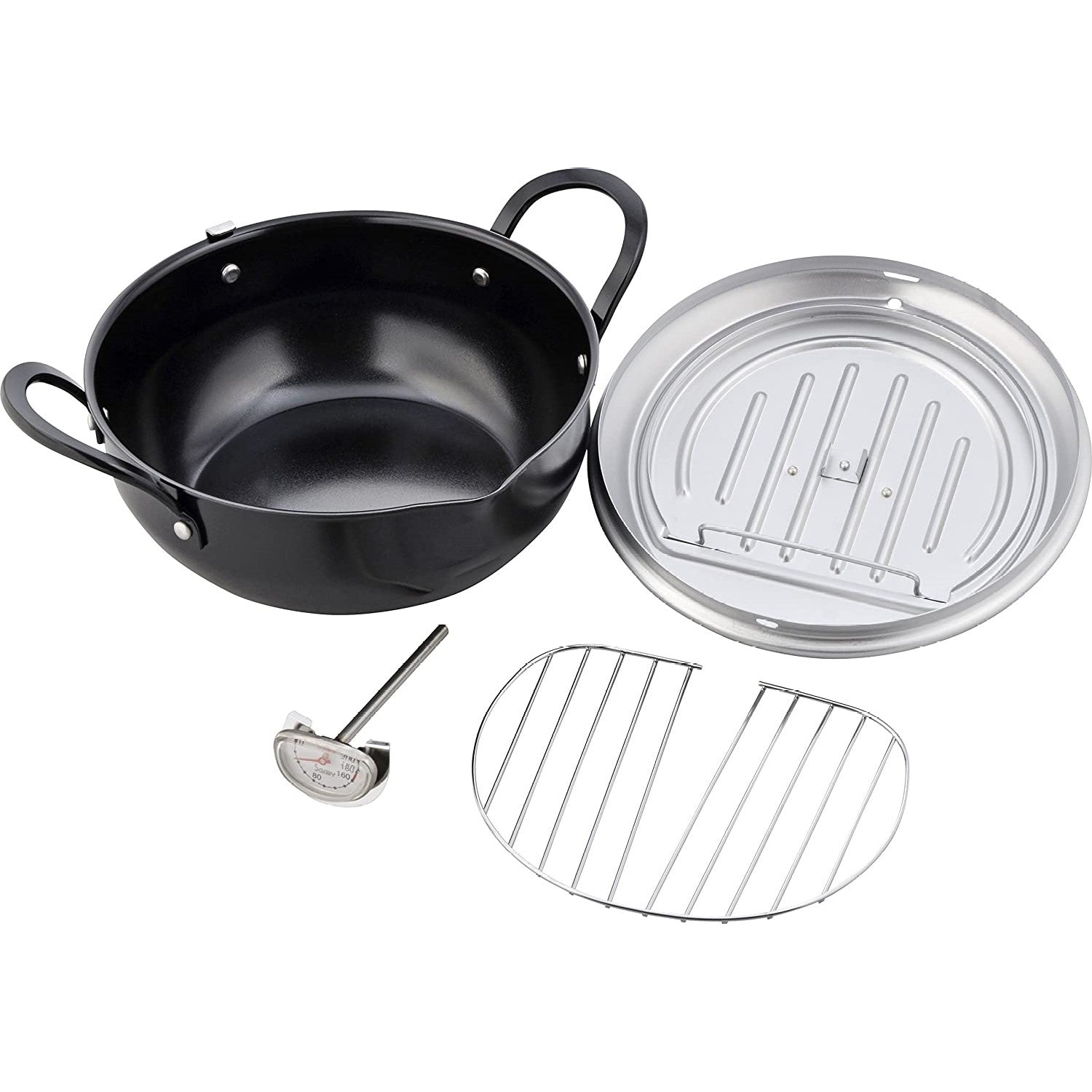 Tempura Pot with Lid 20/24cm (Made In Japan) - Just £75! Shop now at JAPAN PLAZA UK