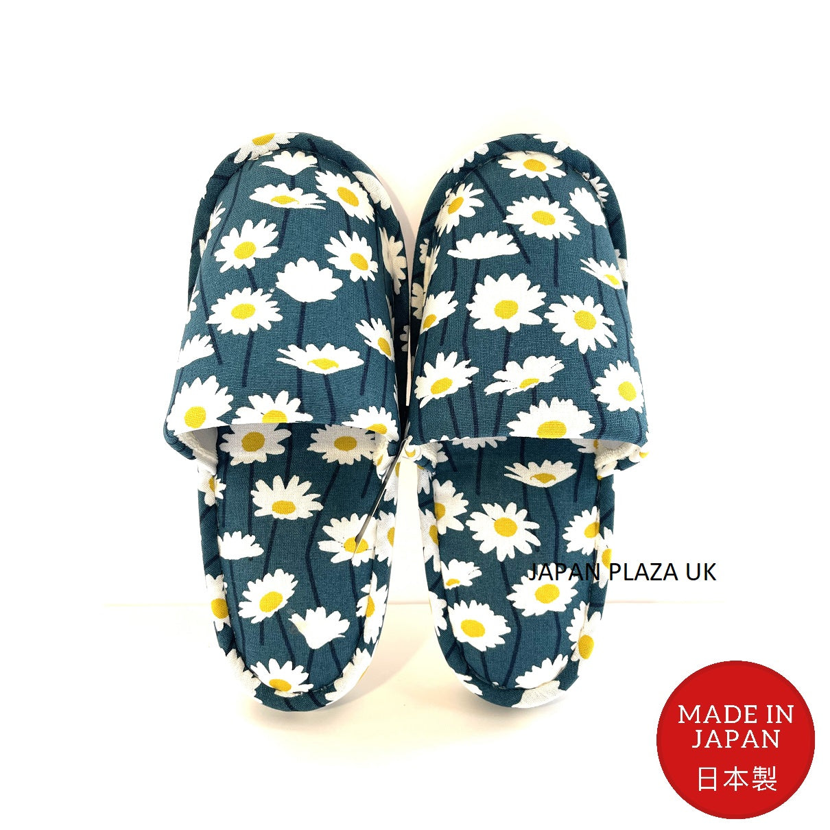 Woman Slippers with Daisy Pattern (Made in Japan)