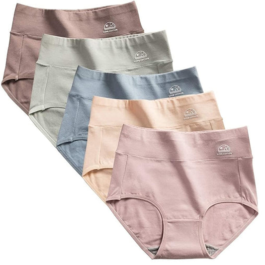 Women's Pure Cotton Panties Set of 5 - Just £43.90! Shop now at JAPAN PLAZA UK