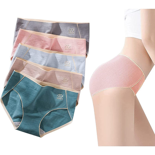 Women's Pure Cotton Panties Set of 5 - Just £43.90! Shop now at JAPAN PLAZA UK